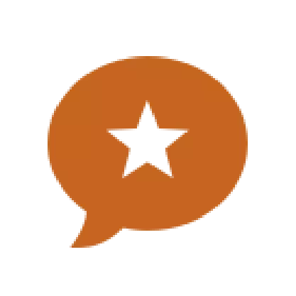 speech bubble with star