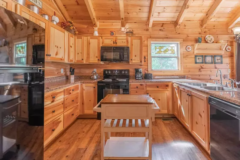 Kitchen in cabin