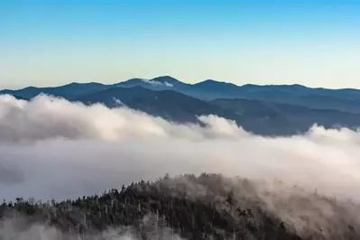 clouds in Smoky Mountains